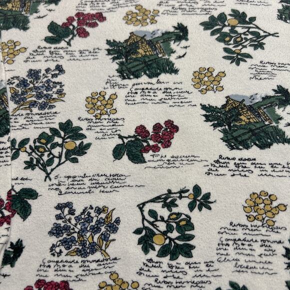 Vintage 90s Partners Mervyns Floral Cottage Print Turtleneck Long Sleeve Shirt - Picture 2 of 6